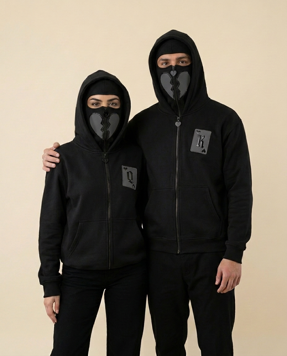 Queen & King Zip Hoodie